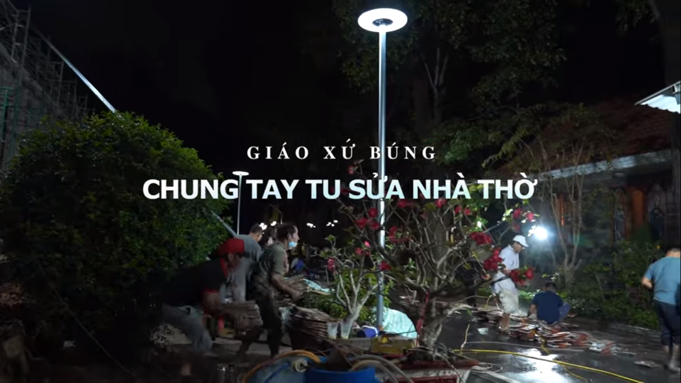 GIÁO XỨ CHUNG TAY TU SỬA NHÀ THỜ